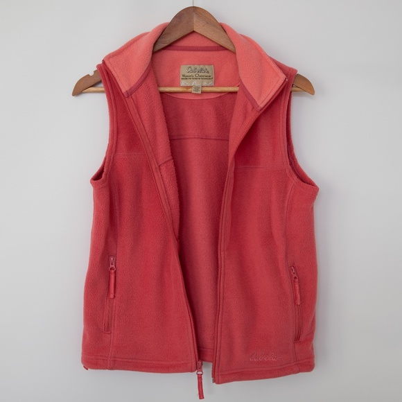 Cabela’s coral color soft fleece vest - Picture 11 of 16